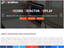 Tablet Screenshot of marathontesting.com